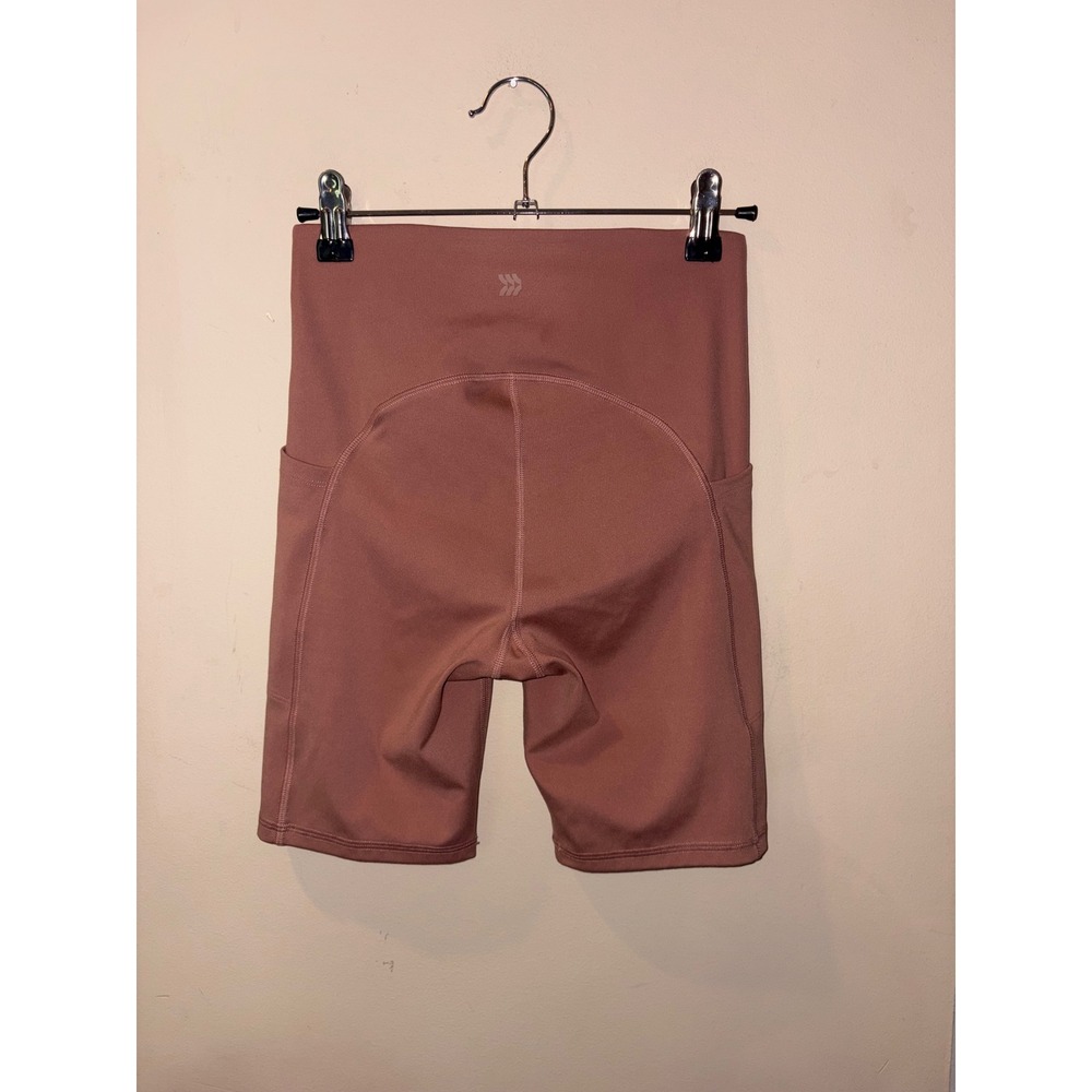 All in Motion Womens‎ High Rise Biker Shorts Mauve Pink Side Pockets Size XS